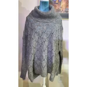 Elsamanda gray Mohair sweater. Made in Italy